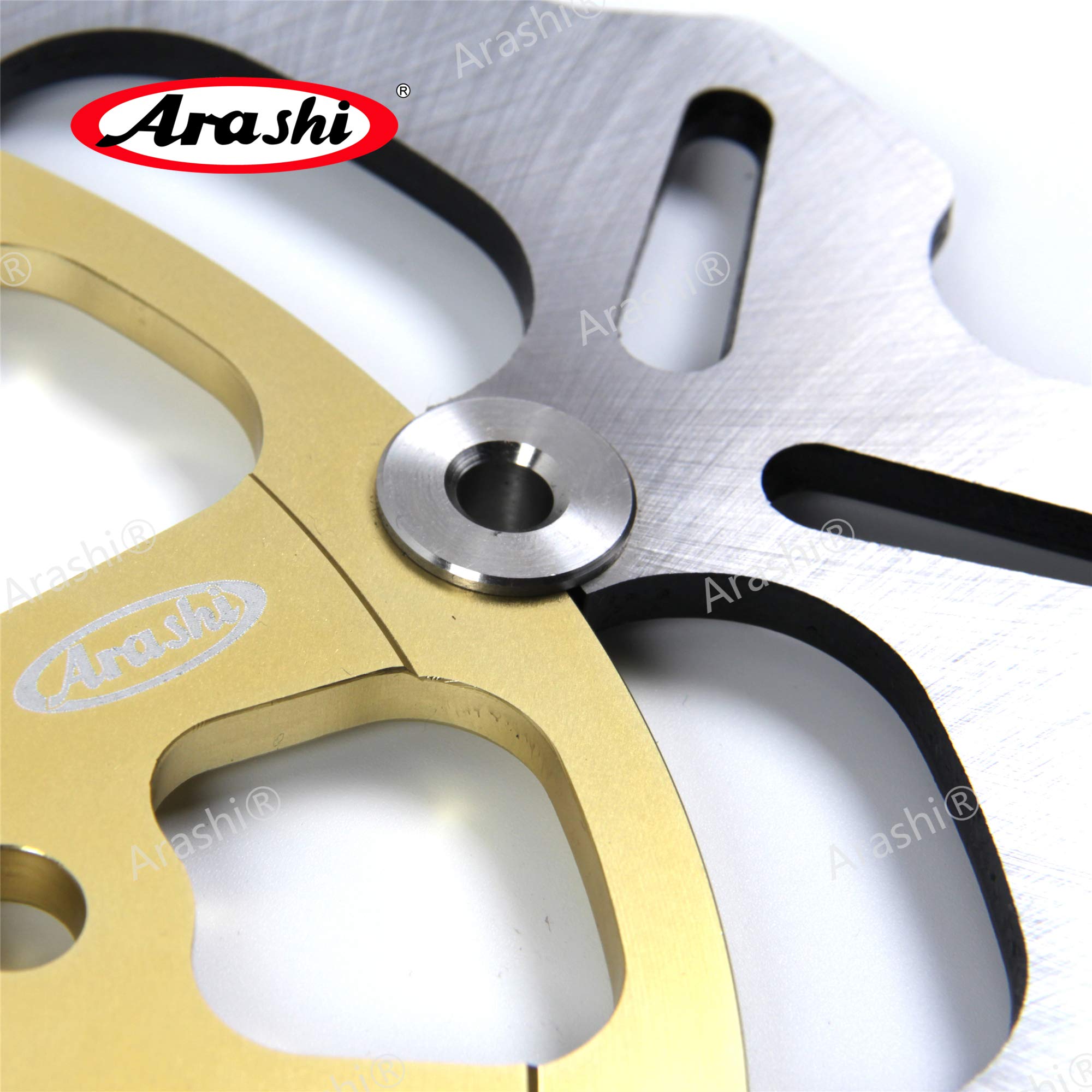 Arashi Front Brake Rotors Disc and Pads Kit for Kawasaki NINJA ZX